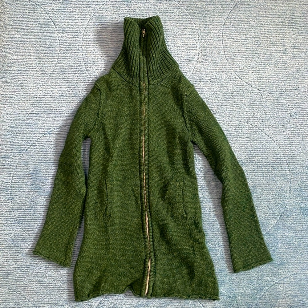 Classic Zadig & Voltaire turtleneck zippered wool sweater